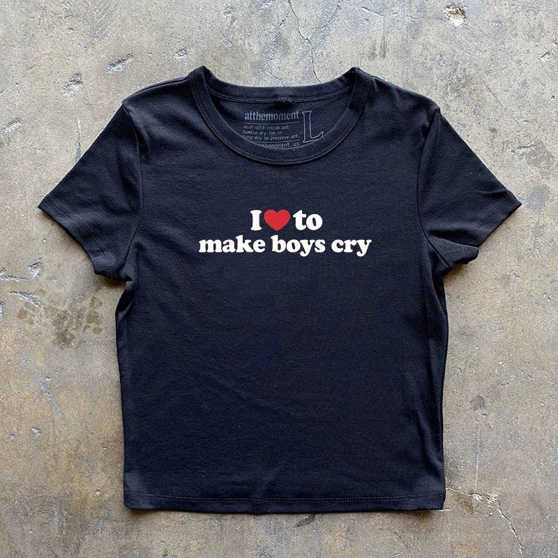I ❤️ to make boys cry shirt