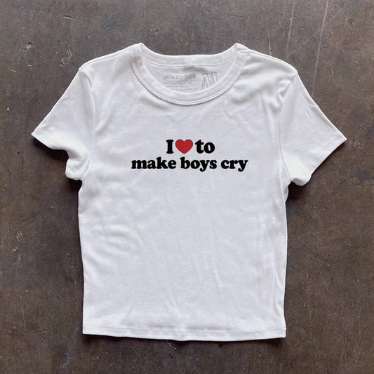 I ❤️ to make boys cry shirt