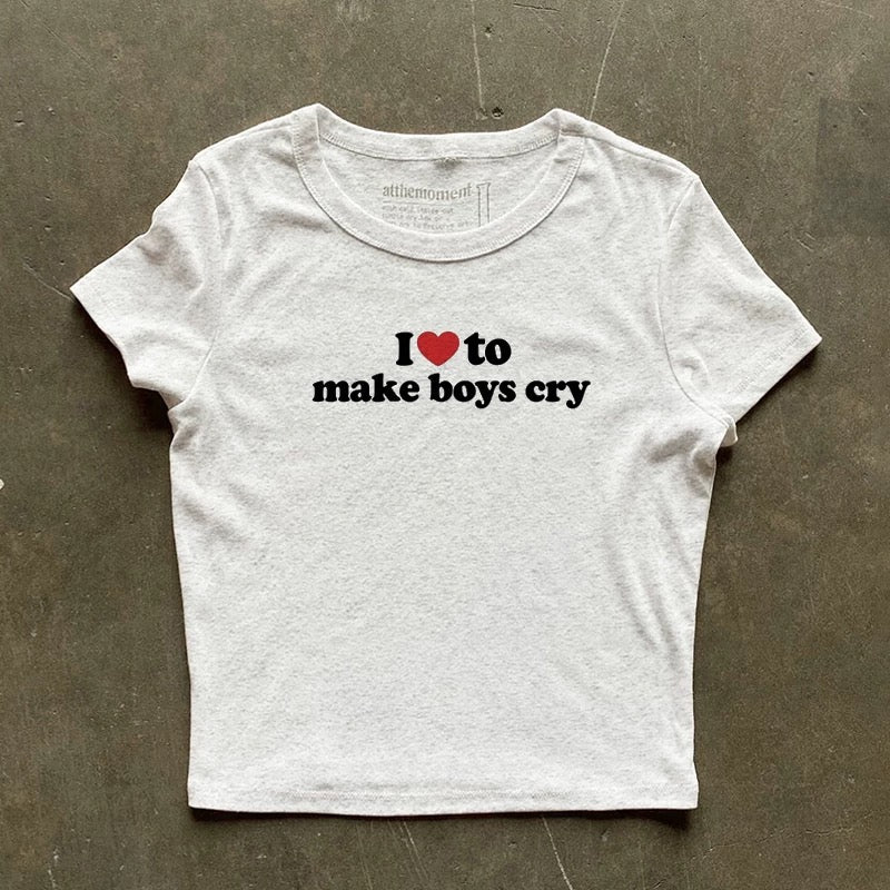 I ❤️ to make boys cry shirt