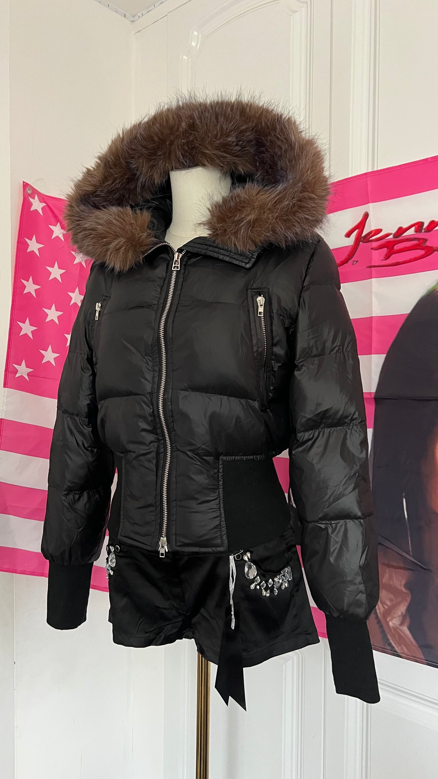 Black FauxFur Jacket