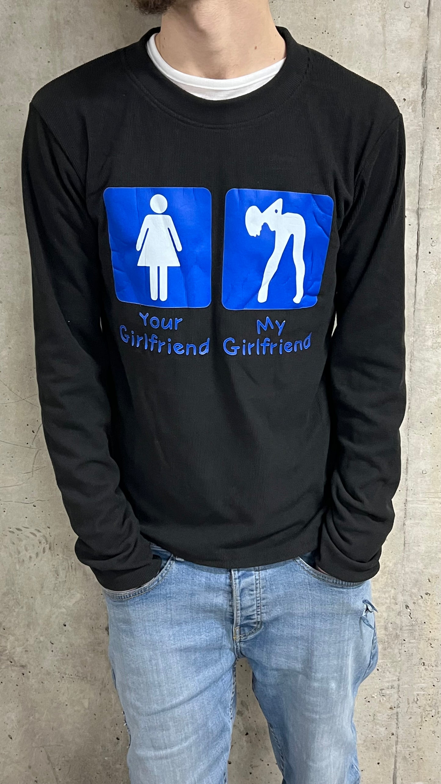 My Girlfriend vs Your Girlfriend long sleeve