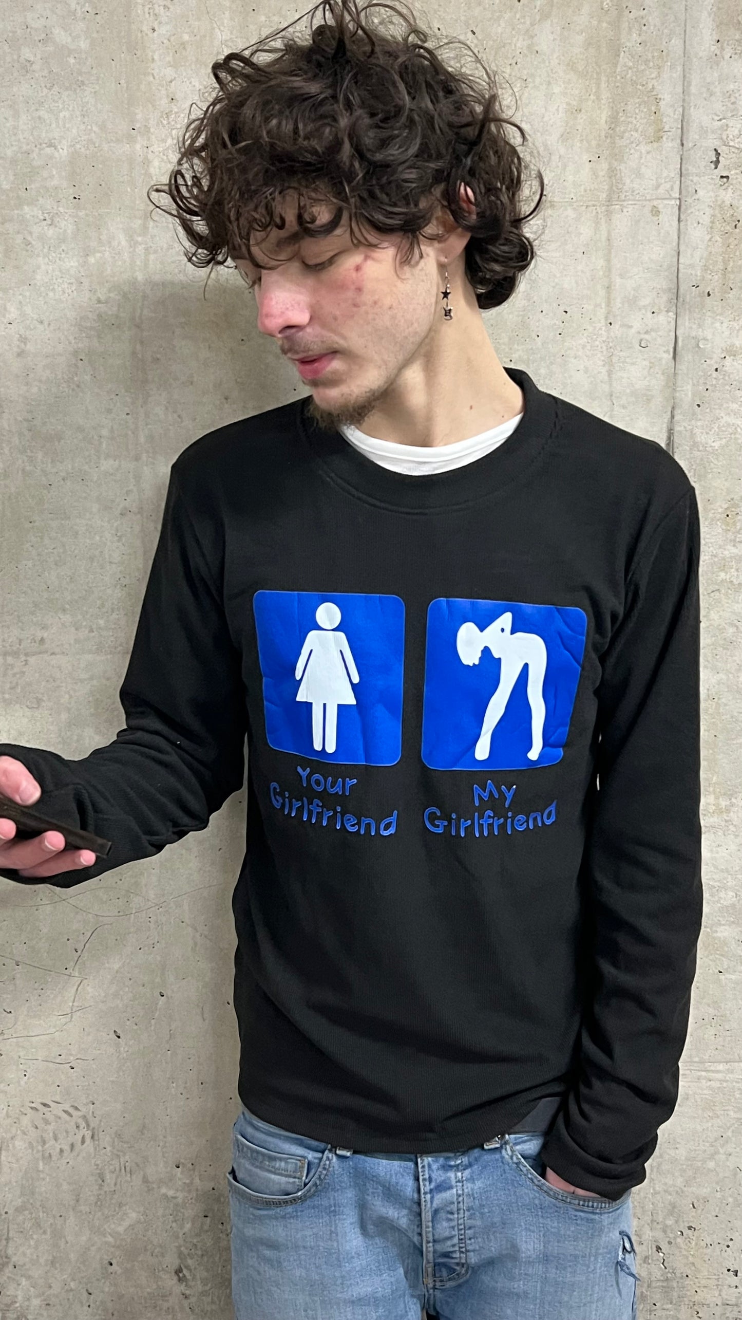 My Girlfriend vs Your Girlfriend long sleeve