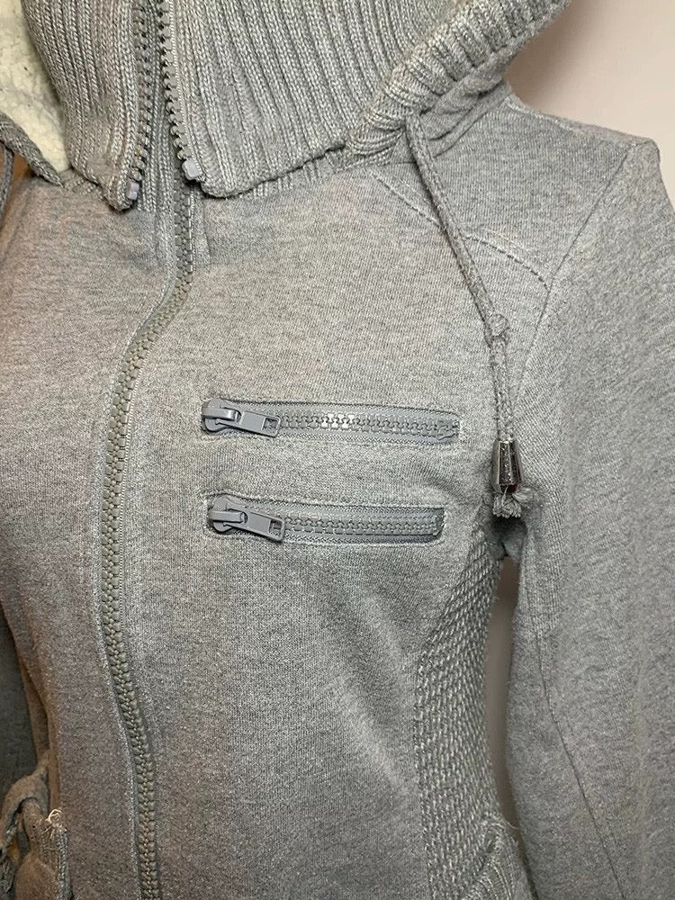 Grey Vintage Hoodie