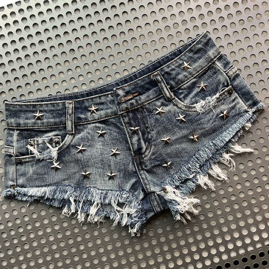 Star Studded Low Rise Shorts