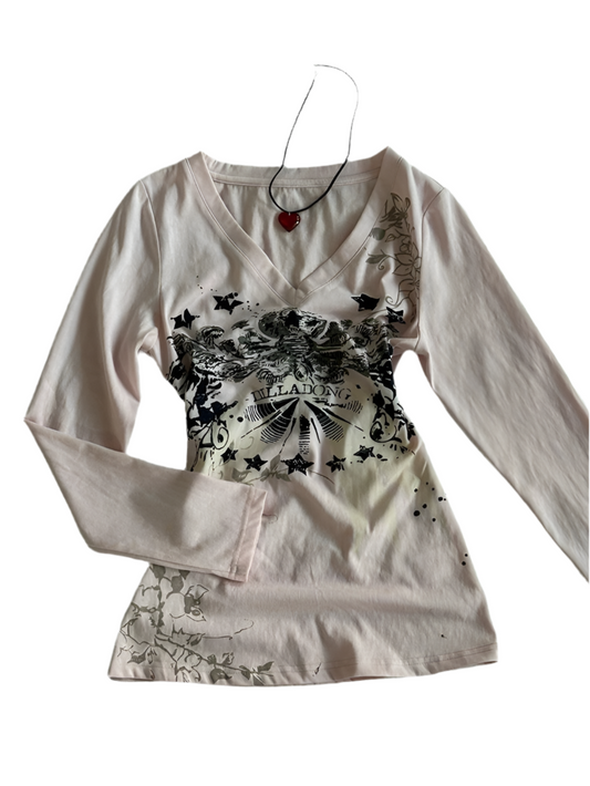 Pink Graphic Top