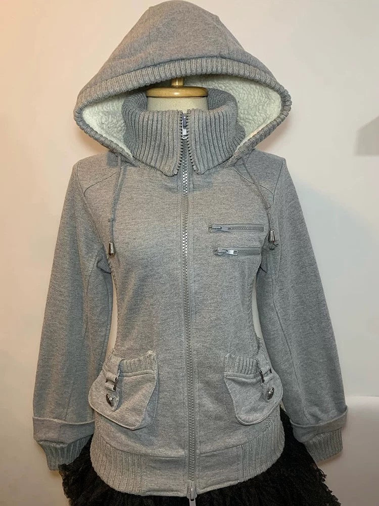 Grey Vintage Hoodie