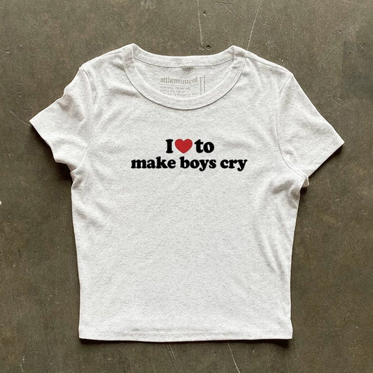 I ❤️ to make boys cry shirt