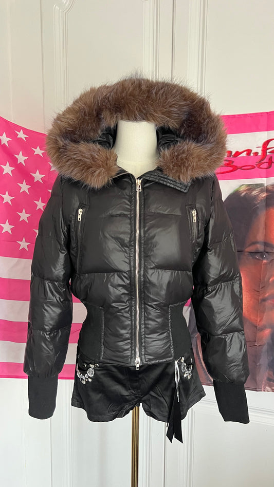 Black FauxFur Jacket