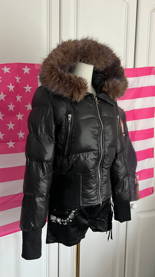 Black FauxFur Jacket