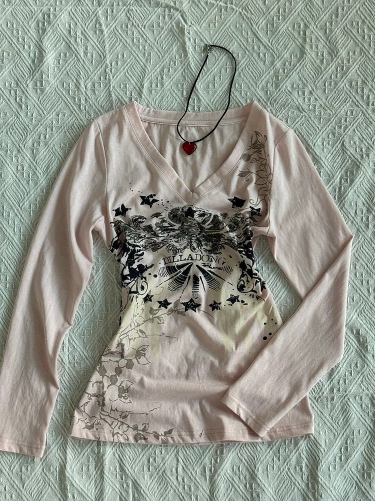 Pink Graphic Top